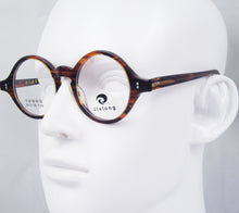 Load image into Gallery viewer, 40mm 42mm 46mm 50mm 60mm Vintage Round Tortoise Eyeglass Frame Optical Rx 1014