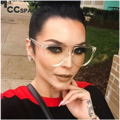 45019 Transparent Frame Glasses Men Women sunglasses Eyewear UV400