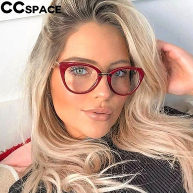 Anti-blue Light Optical Sexy Red Cat Eye Glasses Frames Women Glasses Fashion EyeGlasses