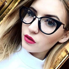 Carica l&#39;immagine nel visualizzatore di Gallery, Anti-blue Light Optical Sexy Red Cat Eye Glasses Frames Women Glasses Fashion EyeGlasses
