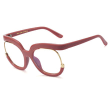Load image into Gallery viewer, 45057 Oversized Cat Eye Anti Blue Light Glasses Frames Women Computer Eyeglasses