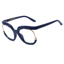 Load image into Gallery viewer, 45057 Oversized Cat Eye Anti Blue Light Glasses Frames Women Computer Eyeglasses
