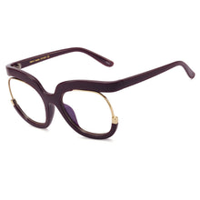 Load image into Gallery viewer, 45057 Oversized Cat Eye Anti Blue Light Glasses Frames Women Computer Eyeglasses