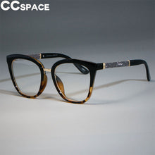 Load image into Gallery viewer, 45074 Cat Eye Optical Lady Square Glasses Frames Women Shiny Legs EyeGlasses Eyewear