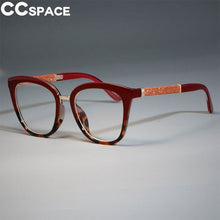 Load image into Gallery viewer, 45074 Cat Eye Optical Lady Square Glasses Frames Women Shiny Legs EyeGlasses Eyewear