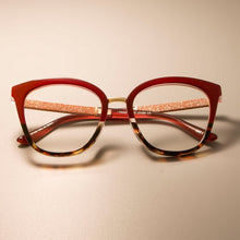 Carica l&#39;immagine nel visualizzatore di Gallery, 45074 Optical Lady Square Glasses Frames Women Shiny Red Color EyeGlasses  Eyewear