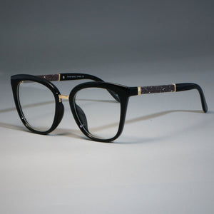45074 Optical Lady Square Glasses Frames Women Shiny Red Color EyeGlasses  Eyewear