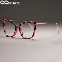 Load image into Gallery viewer, 45077 Big Cat Eye Glasses Frames Women Transparent Pink Brand Designer Optical Computer Eyeglasses