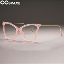 Load image into Gallery viewer, 45077 Big Cat Eye Glasses Frames Women Transparent Pink Brand Designer Optical Computer Eyeglasses