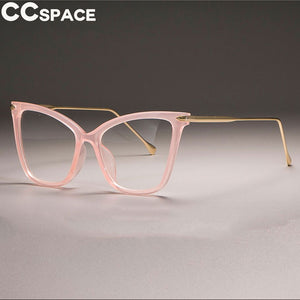 Lady Cat Eye Glasses Frames For Women Sexy Oversized Metal Frame Designer Optical EyeGlasses Eyewear