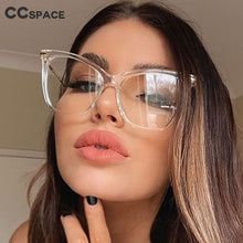 Carica l&#39;immagine nel visualizzatore di Gallery, Lady Cat Eye Glasses Frames For Women Sexy Oversized Metal Frame Designer Optical EyeGlasses Eyewear