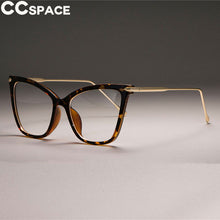 Load image into Gallery viewer, 45077 Lady Cat Eye Glasses Frames For Women Sexy Oversized Metal Frame Designer Optical EyeGlasses Eyewear