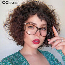 Load image into Gallery viewer, 45077 Lady Cat Eye Glasses Frames For Women Sexy Oversized Metal Frame Designer Optical EyeGlasses Eyewear