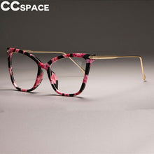 Carica l&#39;immagine nel visualizzatore di Gallery, Lady Cat Eye Glasses Frames For Women Sexy Oversized Metal Frame Designer Optical EyeGlasses Eyewear