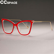 Load image into Gallery viewer, 45077 Lady Cat Eye Glasses Frames For Women Sexy Oversized Metal Frame Designer Optical EyeGlasses Eyewear