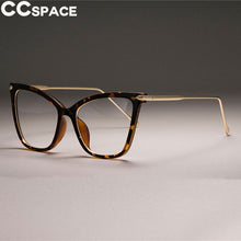 Carica l&#39;immagine nel visualizzatore di Gallery, Lady Cat Eye Glasses Frames For Women Sexy Oversized Metal Frame Designer Optical EyeGlasses Eyewear