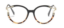 Load image into Gallery viewer, Lady Metal Hollow Round Glasses Frames For Women Cat Eye Brand Designer Optical EyeGlasses Fashion Eyewear
