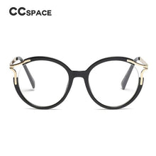 Load image into Gallery viewer, Lady Metal Hollow Round Glasses Frames For Women Cat Eye Brand Designer Optical EyeGlasses Fashion Eyewear