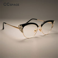 Load image into Gallery viewer, 45120 GORGEOUS Ladies Cat Eye Shiny Rhinestones Glasses Frames For Women Eyewear Optical EyeGlasses