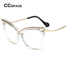 Load image into Gallery viewer, 45124 Ladies Cat Eye Brow Line Glasses Frames Men Women Brand Designer Optical EyeGlasses Eyewear