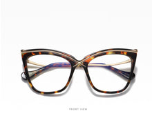 Load image into Gallery viewer, 45124 Ladies Cat Eye Brow Line Glasses Frames Men Women Brand Designer Optical EyeGlasses Eyewear