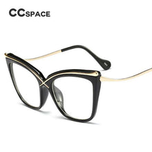 Load image into Gallery viewer, 45124 Ladies Cat Eye Brow Line Glasses Frames Men Women Brand Designer Optical EyeGlasses Eyewear