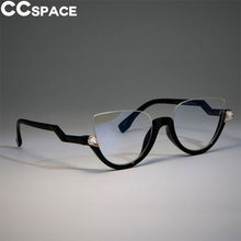 Load image into Gallery viewer, 45159 Cat Eye Glasses Frames Women Trending Styles Half Frame Designer Computer Glasses