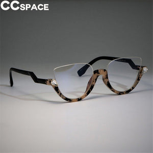 Cat Eye Glasses Frames Women Trending Styles Half Frame Designer Fashion Computer Glasses