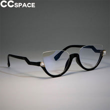 Load image into Gallery viewer, 45159 Cat Eye Glasses Frames Women Trending Styles Half Frame Designer Computer Glasses