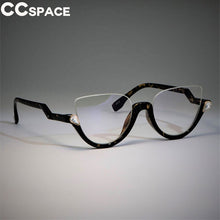 Load image into Gallery viewer, 45159 Cat Eye Glasses Frames Women Trending Styles Half Frame Designer Computer Glasses
