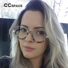 Load image into Gallery viewer, 45159 Cat Eye Glasses Frames Women Trending Styles Half Frame Designer Computer Glasses