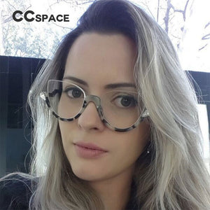 Cat Eye Glasses Frames Women Trending Styles Half Frame Designer Fashion Computer Glasses