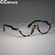 Load image into Gallery viewer, 45159 Cat Eye Glasses Frames Women Trending Styles Half Frame Designer Computer Glasses