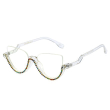 Load image into Gallery viewer, 45159  Diamond Women Anti Blue Light Glasses Frames Half-frame Computer Eyeglasses