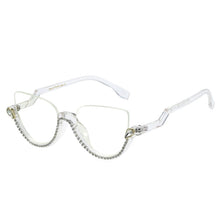 Load image into Gallery viewer, 45159  Diamond Women Anti Blue Light Glasses Frames Half-frame Computer Eyeglasses