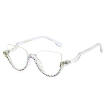 Load image into Gallery viewer, 45159  Diamond Women Anti Blue Light Glasses Frames Half-frame Computer Eyeglasses