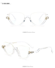Load image into Gallery viewer, 45159 Semi-Rimless Cat Eye Anti Blue Women Glasses Frame Crystal Diamonds EyeGlasses Frames Lady Eyewear