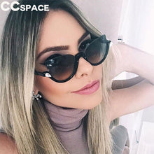 Load image into Gallery viewer, 45159s Diamonds Sunglasses For Women Cat Eye Half Frame Brand Designer Glasses Ladies Eyewear
