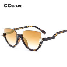 Load image into Gallery viewer, 45159s Diamonds Sunglasses For Women Cat Eye Half Frame Brand Designer Glasses Ladies Eyewear