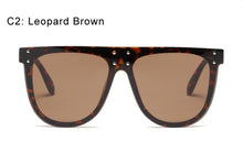 Load image into Gallery viewer, 45188 Ladies Oversized Square Sunglass Women Big Frame Brand Designer Sunglasses Rivet Pink Oculos De Sol Feminino