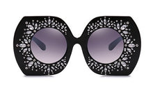 Load image into Gallery viewer, 45223 Oversized Crystal Diamond Sunglasses Women Gradient Glasses Brand Designer Eyewear Shades UV400 Protection