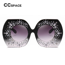 Load image into Gallery viewer, 45223 Oversized Crystal Diamond Sunglasses Women Gradient Glasses Brand Designer Eyewear Shades UV400 Protection