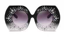 Load image into Gallery viewer, 45223 Oversized Crystal Diamond Sunglasses Women Gradient Glasses Brand Designer Eyewear Shades UV400 Protection