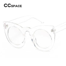 Load image into Gallery viewer, 45256 Colors Cat Eye Sunglasses Round Lens Men Women Big Frame Brand Glasses Designer Male Female Shades Oculos De Sol