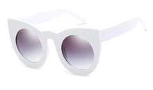 Load image into Gallery viewer, 45256 Colors Cat Eye Sunglasses Round Lens Men Women Big Frame Brand Glasses Designer Male Female Shades Oculos De Sol