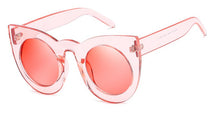 Load image into Gallery viewer, 45256 Colors Cat Eye Sunglasses Round Lens Men Women Big Frame Brand Glasses Designer Male Female Shades Oculos De Sol
