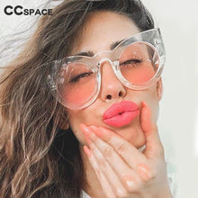 Load image into Gallery viewer, 45256 Colors Cat Eye Sunglasses Round Lens Men Women Big Frame Brand Glasses Designer Male Female Shades Oculos De Sol