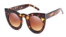 Load image into Gallery viewer, 45256 Colors Cat Eye Sunglasses Round Lens Men Women Big Frame Brand Glasses Designer Male Female Shades Oculos De Sol