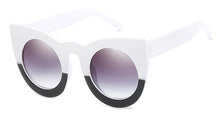 Load image into Gallery viewer, 45256 Colors Cat Eye Sunglasses Round Lens Men Women Big Frame Brand Glasses Designer Male Female Shades Oculos De Sol