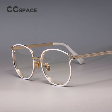 45257 Ladies Cat Eye Glasses Frames Anti Blue Light for Women Metal Frame Optical Eyewear Computer Eyeglasses